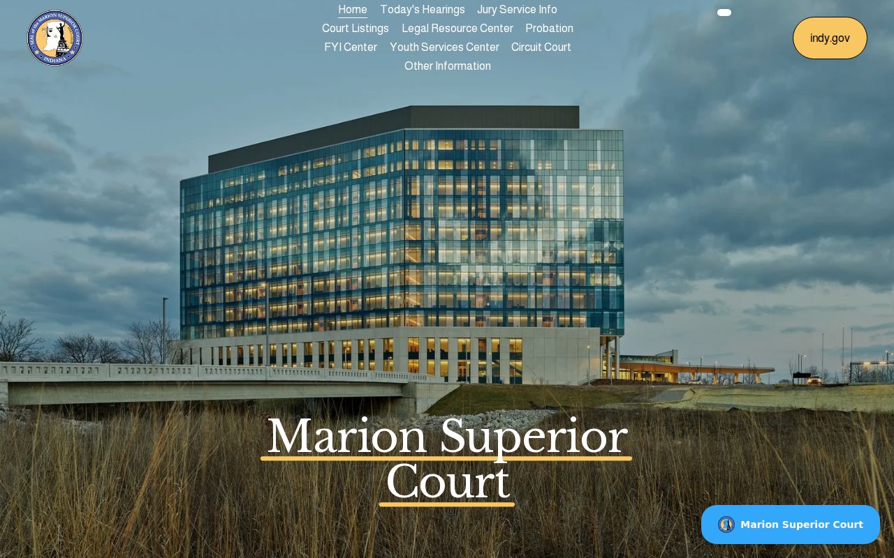 Indianapolis warrant courts at Community Justice Campus