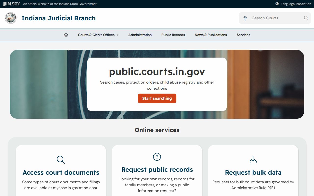 Marion County warrant records public court access hub