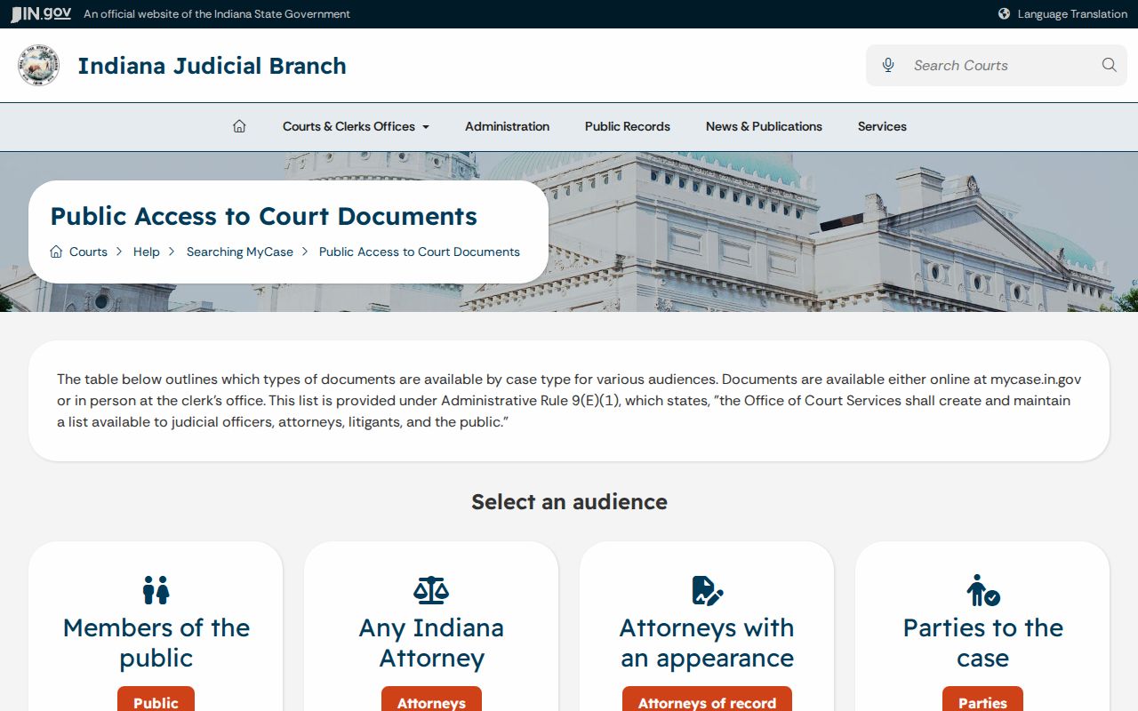 Marion County warrant record online and clerk access table